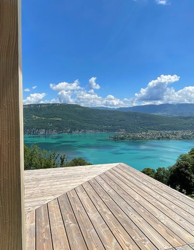 Terrasse en bois Douglas sur mesure