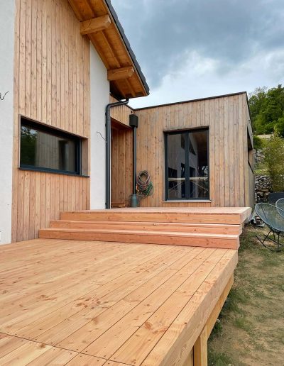 terrasse et escaliers bois